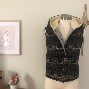 Free People Hooded Vest. Size Small.